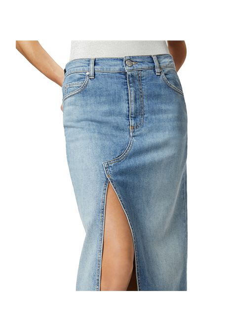Gonna Pinko donna Il Cairo 104628 A2EA Blu cotone lunga denim degradè PINKO | Gonne | 104628 A2EAPJE